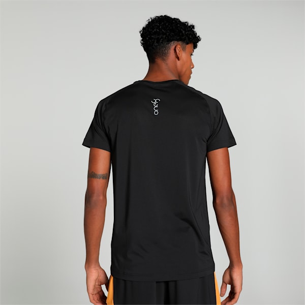 PUMA x one8 Men's Training Core Slim Fit T-shirt, PUMA Black-Ginger Tea, extralarge-IND