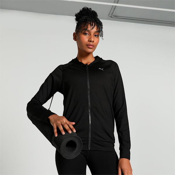 Studio Foundation Women's Slim Fit Training Jacket, PUMA Black, extralarge-IND