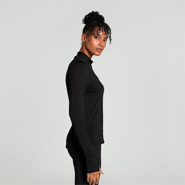 RUN FAVORITE Long Sleeve Women's Tee, PUMA Black, extralarge-IND