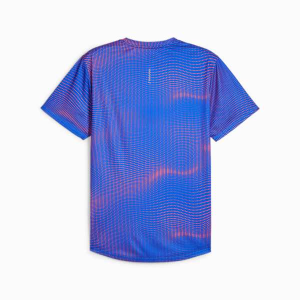 RUN FAVORITE Printed Men's T-shirt, Ultra Blue, extralarge-IND