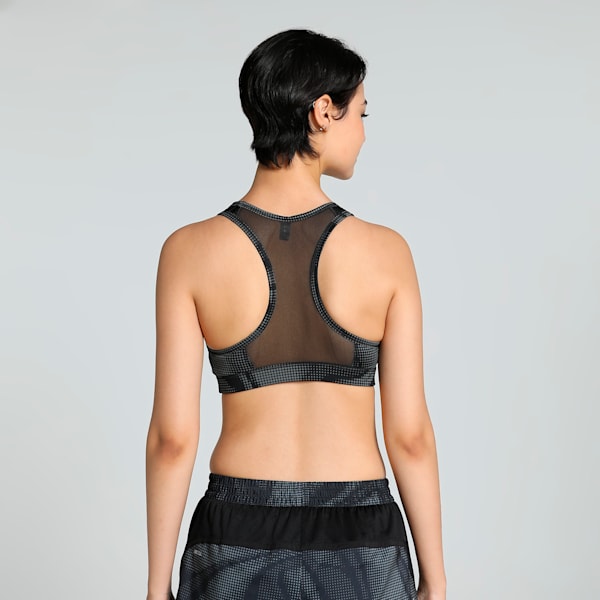 4KEEPS Women's Training Bra, PUMA Black-Run AOP, extralarge-IND