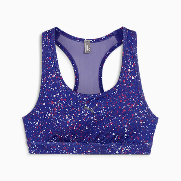 4KEEPS Women's Training Bra, Lapis Lazuli-Star AOP, extralarge
