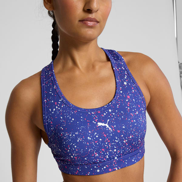 4KEEPS Women's Training Bra, Lapis Lazuli-Star AOP, extralarge