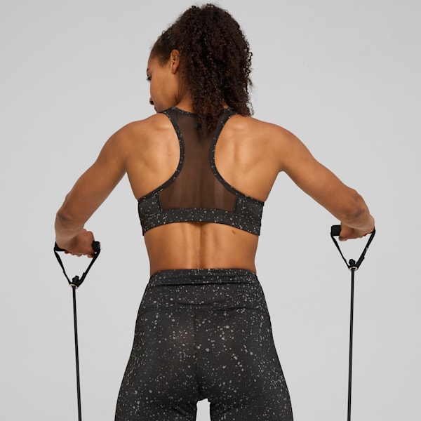 Top deportivo de entrenamiento 4KEEPS para mujer, PUMA Black-Stars AOP, extralarge