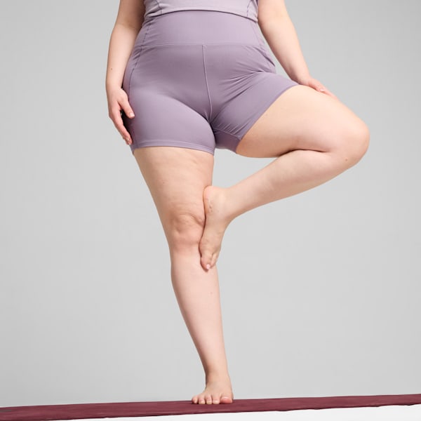 ウィメンズ ヨガ スタジオ FOUNDATIONS バイカー ショーツ, Pale Plum, extralarge-JPN