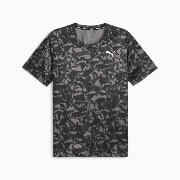 メンズ トレーニング トレイン フェイバリット AOP 半袖 Tシャツ, PUMA Black-Q1 print, extralarge-JPN
