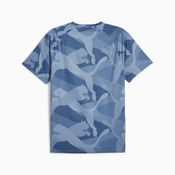 メンズ トレーニング プーマ フィット ウルトラブリース AOP 半袖 Tシャツ, Zen Blue-Q2 print, extralarge-JPN