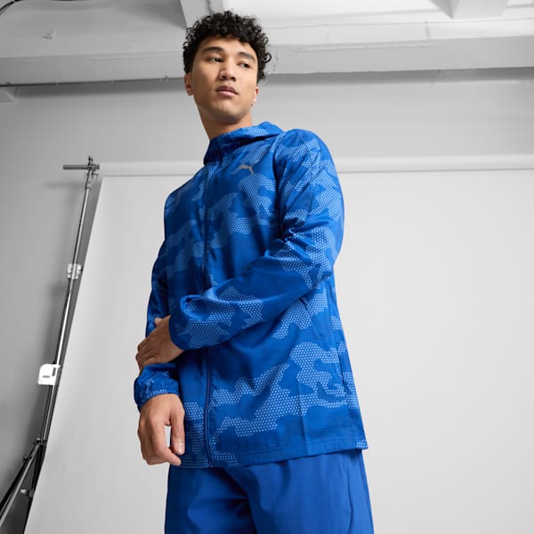 Veste tissée RUN FAVORITE pour homme, Cobalt Glaze, extralarge