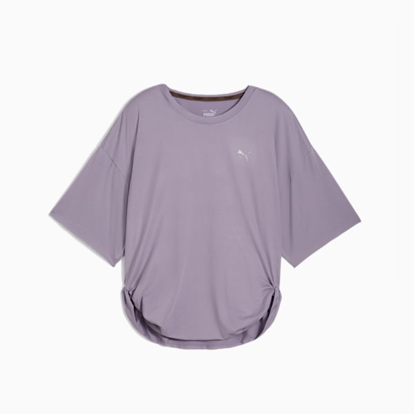 STUDIO Women's Twist Tee, Pale Plum, extralarge