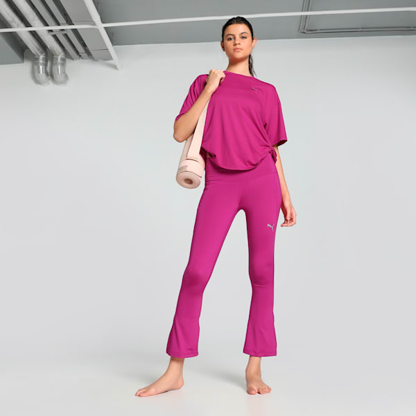 STUDIO Twist Women's Relaxed Fit Training Tee, Magenta Gleam, extralarge-IND