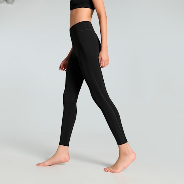CLOUDSPUN Women's Rib High Waist Training Tights, PUMA Black, extralarge-IND