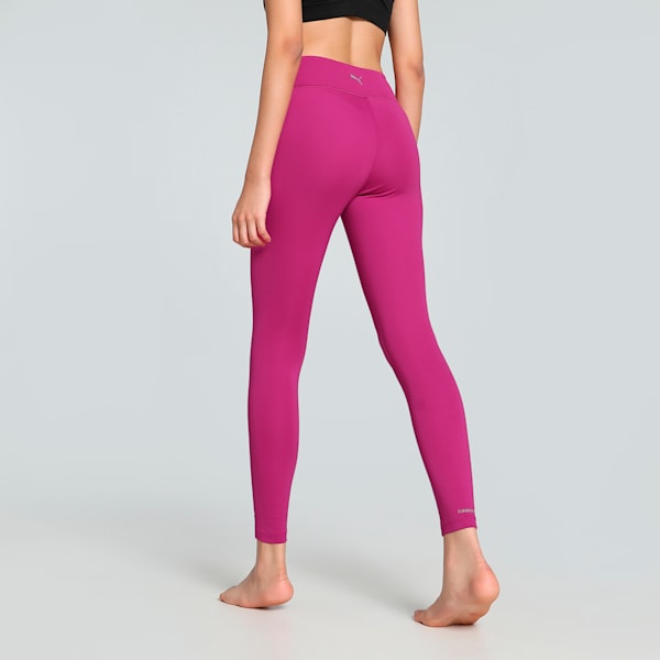 CLOUDSPUN Women's Rib High Waist Training Tights, Magenta Gleam, extralarge-IND