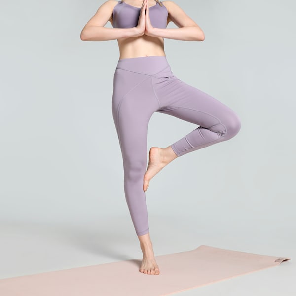 ULTRABARE Women's High-Waist 7/8 Training Tights, Pale Plum, extralarge-IND
