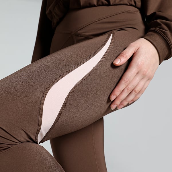 ULTRABARE Women's High-Waist 7/8 Training Tights, Espresso Brown, extralarge-IND