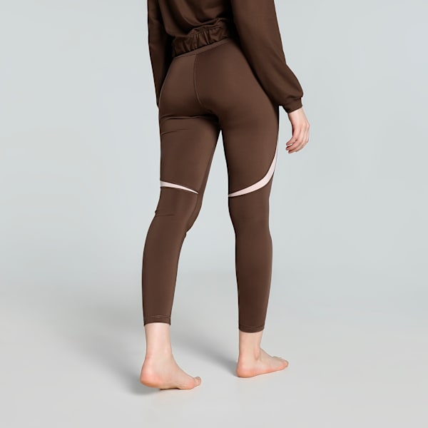 ULTRABARE Women's High-Waist 7/8 Training Tights, Espresso Brown, extralarge-IND