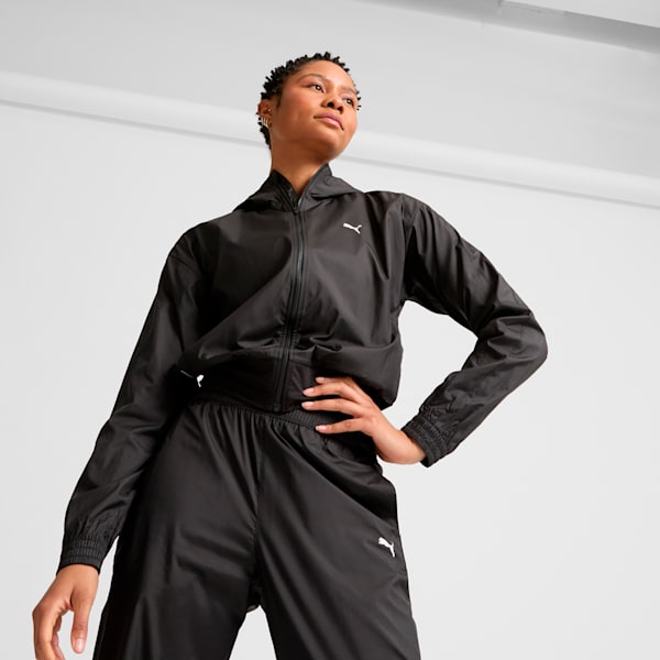Chamarra con capucha para mujer Train Favorite, PUMA Black, extralarge