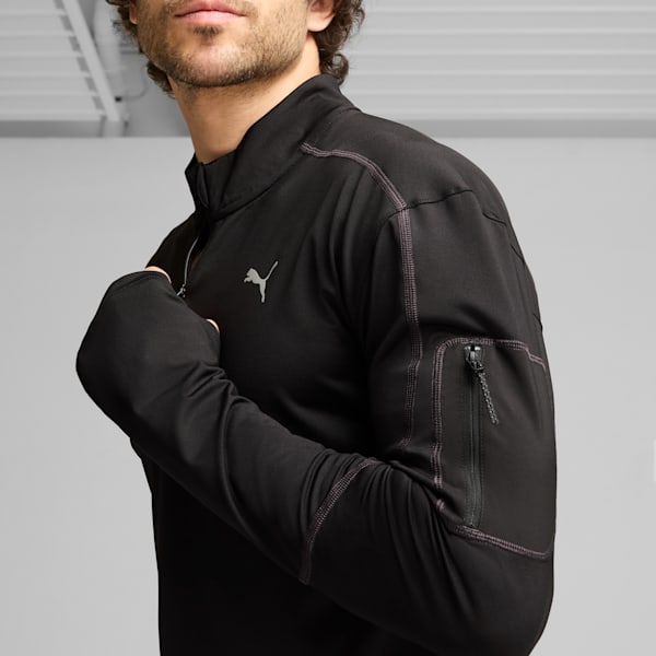 Puma essentials quarter zip top mens hotsell