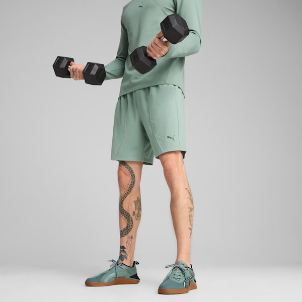 Shorts CLOUDSPUN 17cm para hombre, Green Moon, extralarge