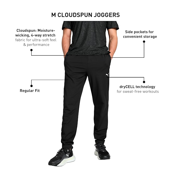 CLOUDSPUN Men's Training Joggers, PUMA Black, extralarge-IND