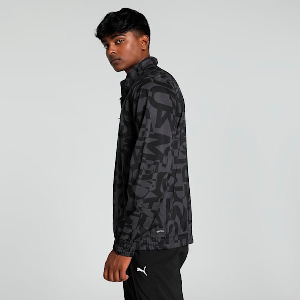 FIT All-Over Print Men's Training Jacket, PUMA Black, extralarge-IND
