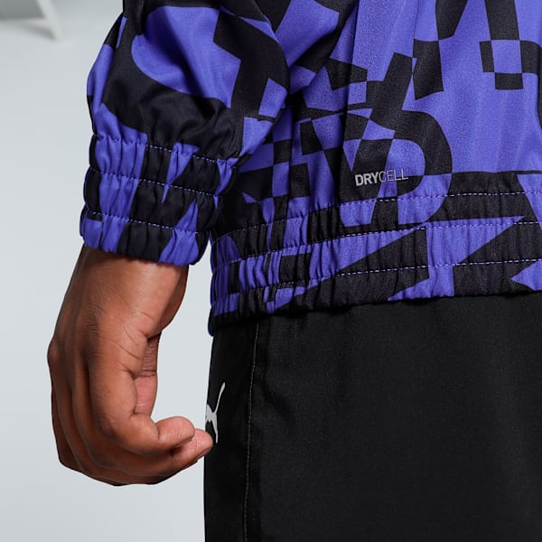 FIT All-Over Print Men's Training Jacket, Lapis Lazuli, extralarge-IND
