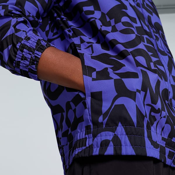 FIT All-Over Print Men's Training Jacket, Lapis Lazuli, extralarge-IND