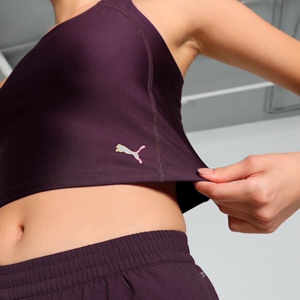 RUN Ultraform Women's Running Crop Tank, Midnight Plum, extralarge-IND