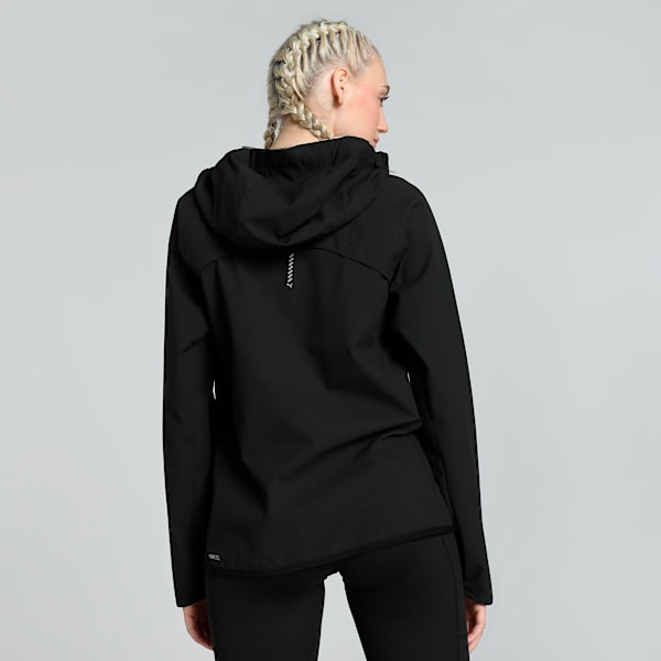 RUN Women's Running Rain Jacket, PUMA Black, extralarge-IND