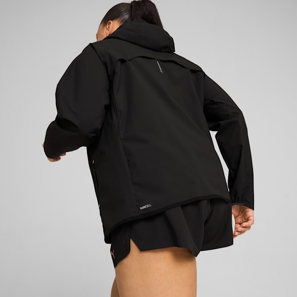 PUMA RUN Women's Rain Jacket, PUMA Black, extralarge