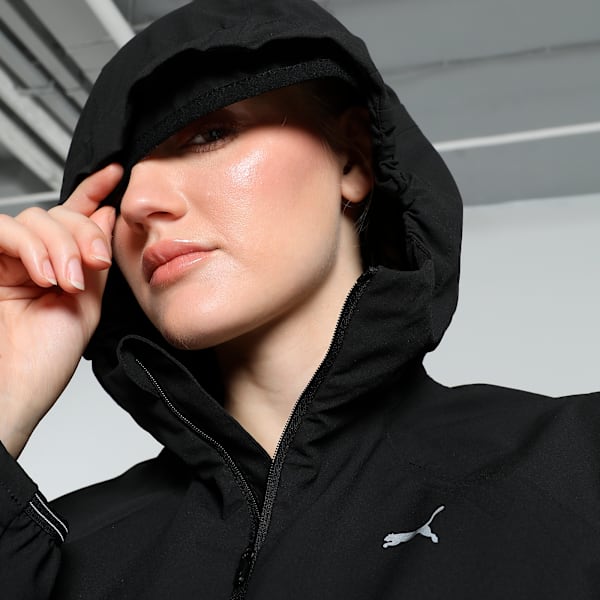 RUN Women's Running Rain Jacket, PUMA Black, extralarge-IND