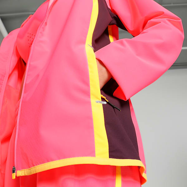 RUN Women's Running Rain Jacket, Sunset Glow, extralarge-IND