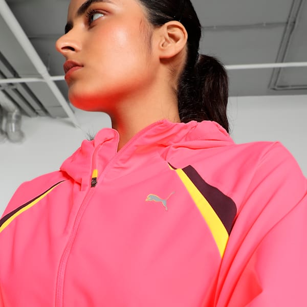 RUN Women's Running Rain Jacket, Sunset Glow, extralarge-IND