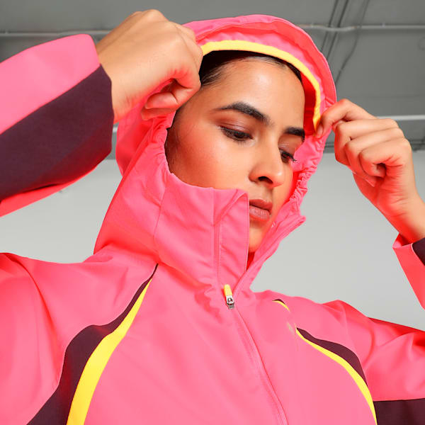 RUN Women's Running Rain Jacket, Sunset Glow, extralarge-IND