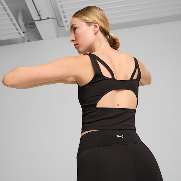 Top deportivo en rib para mujer STUDIO CLOUDSPUN, PUMA Black, extralarge