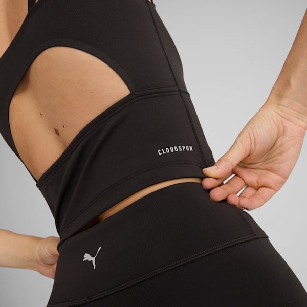 Top deportivo en rib para mujer STUDIO CLOUDSPUN, PUMA Black, extralarge