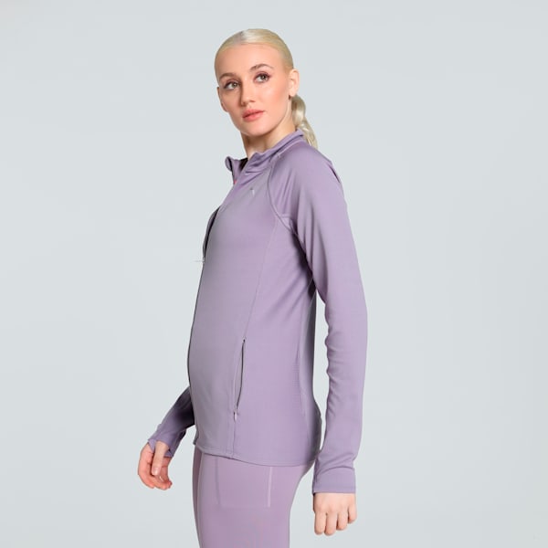 Chamarra Run For Her para mujer, Pale Plum, extralarge