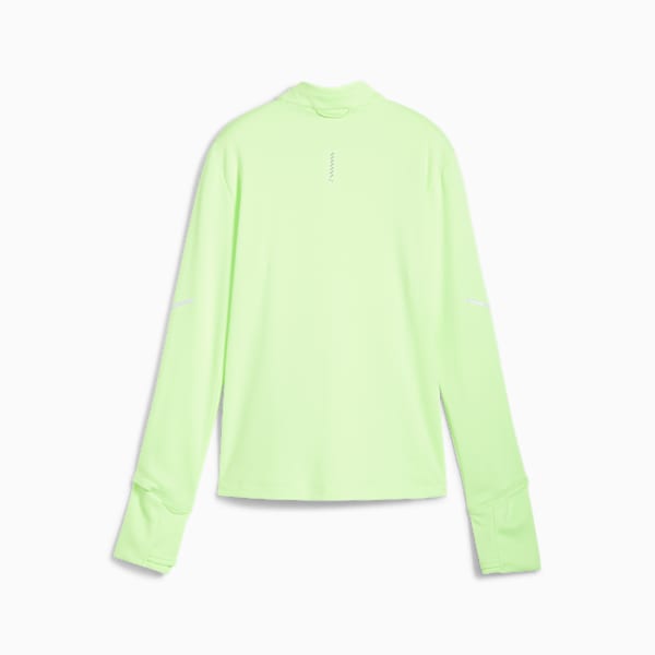 PUMA RUN Grid Fleece Women's Half-Zip Top, Fizzy Apple, extralarge