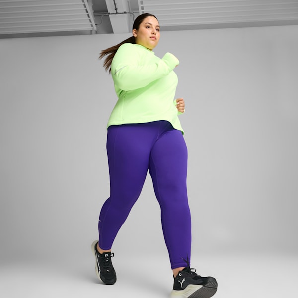 Sudadera de cuello con cierre PUMA SQUAD para mujer, Fizzy Apple, extralarge