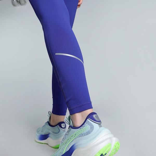RUN Microfleece Women's Running Tights, Lapis Lazuli, extralarge-IND