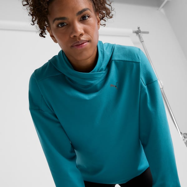 Cloudspun Women's Training Hoodie, Cold Green, extralarge