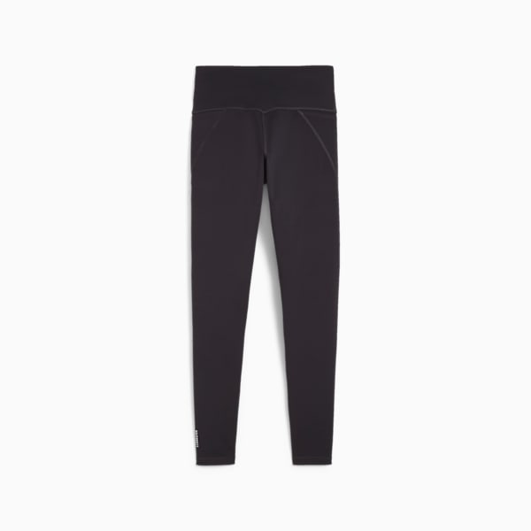 CLOUDSPUN Women's Soft High-Waist Tights, Flat Dark Gray-Fizzy apple, extralarge
