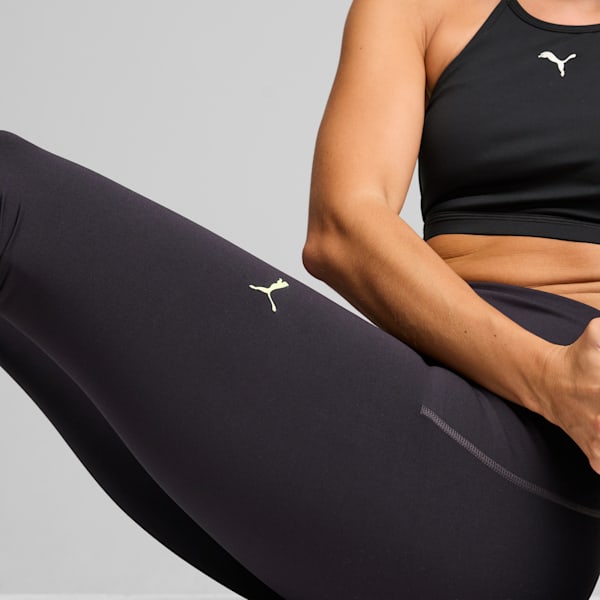 Collant souple à taille haute CLOUDSPUN Femme, Flat Dark Gray-Fizzy apple, extralarge