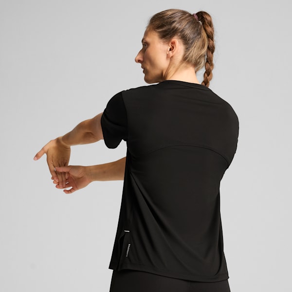 CLOUDSPUN Women's Tee, PUMA Black-PUMA White, extralarge