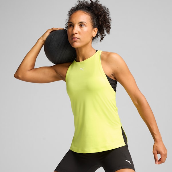 Playera deportiva CLOUDSPUN para mujer, Lemon Sherbert, extralarge