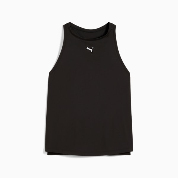 Playera deportiva CLOUDSPUN para mujer, PUMA Black-PUMA White, extralarge