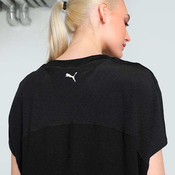 CLOUDSPUN Mix Women's Relaxed Fit Training Tee, PUMA Black, extralarge-IND