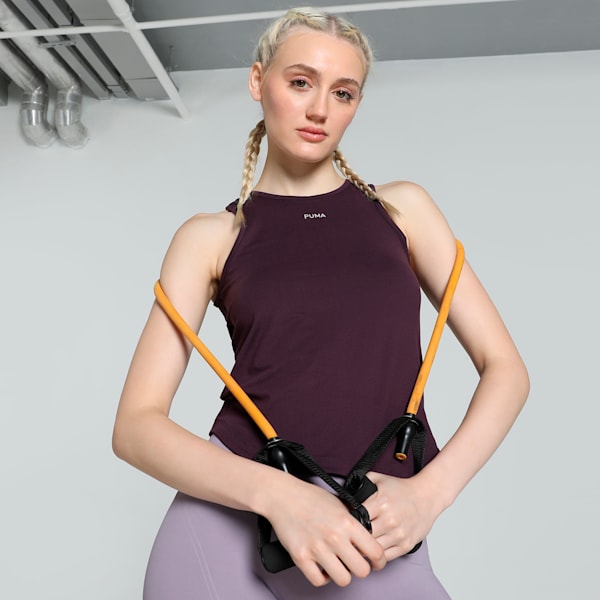 Débardeur CLOUDSPUN Mix Femme, Midnight Plum, extralarge