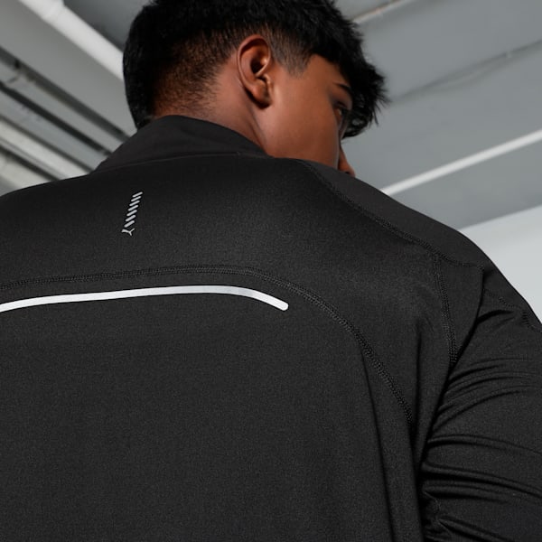 RUN CLOUDSPUN Quarter-Zip Men's Running Top, PUMA Black, extralarge-IND