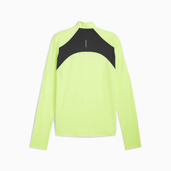 PUMA RUN CLOUDSPUN Men's Quarter-Zip Top, Fizzy Apple, extralarge