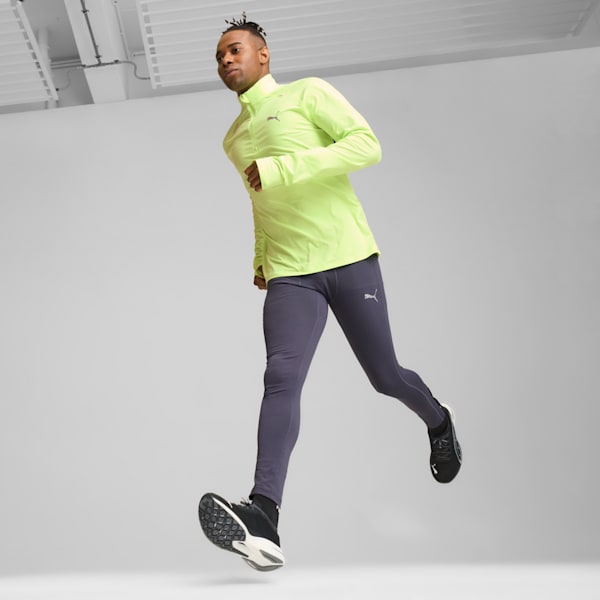 PUMA RUN CLOUDSPUN Men's Quarter-Zip Top, Fizzy Apple, extralarge
